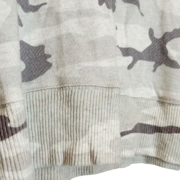 Rails Ramona Stone Camo Grey White Pullover Soft Sweatshirt Size Medium Womens - Picture 10 of 13